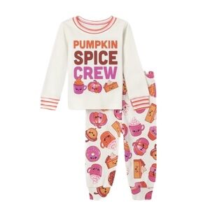 PJ Place Pumpkin Spice Crew Pajama Set Size 2T